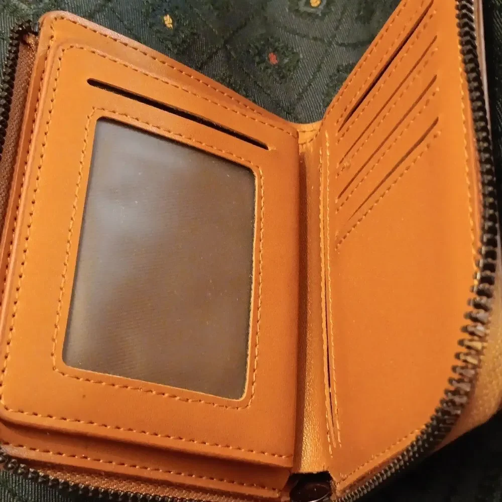 AIKS Brown Leather Wallet